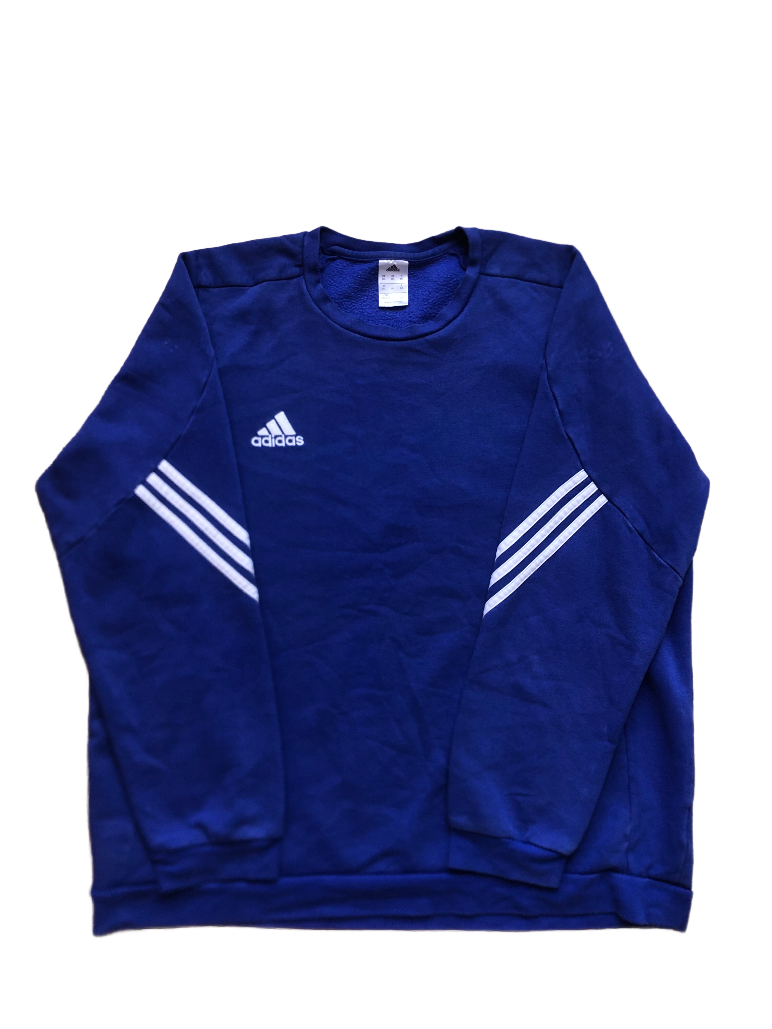 Adidas – Sudadera Azul Vintage – Talla 2XL