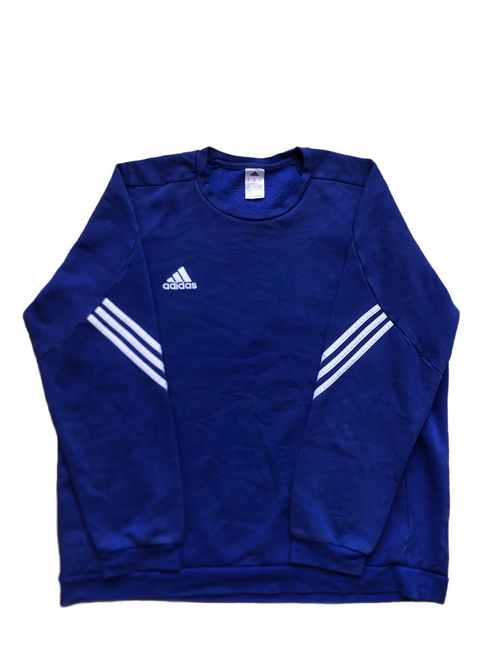 Adidas – Sudadera Azul Vintage – Talla 2XL
