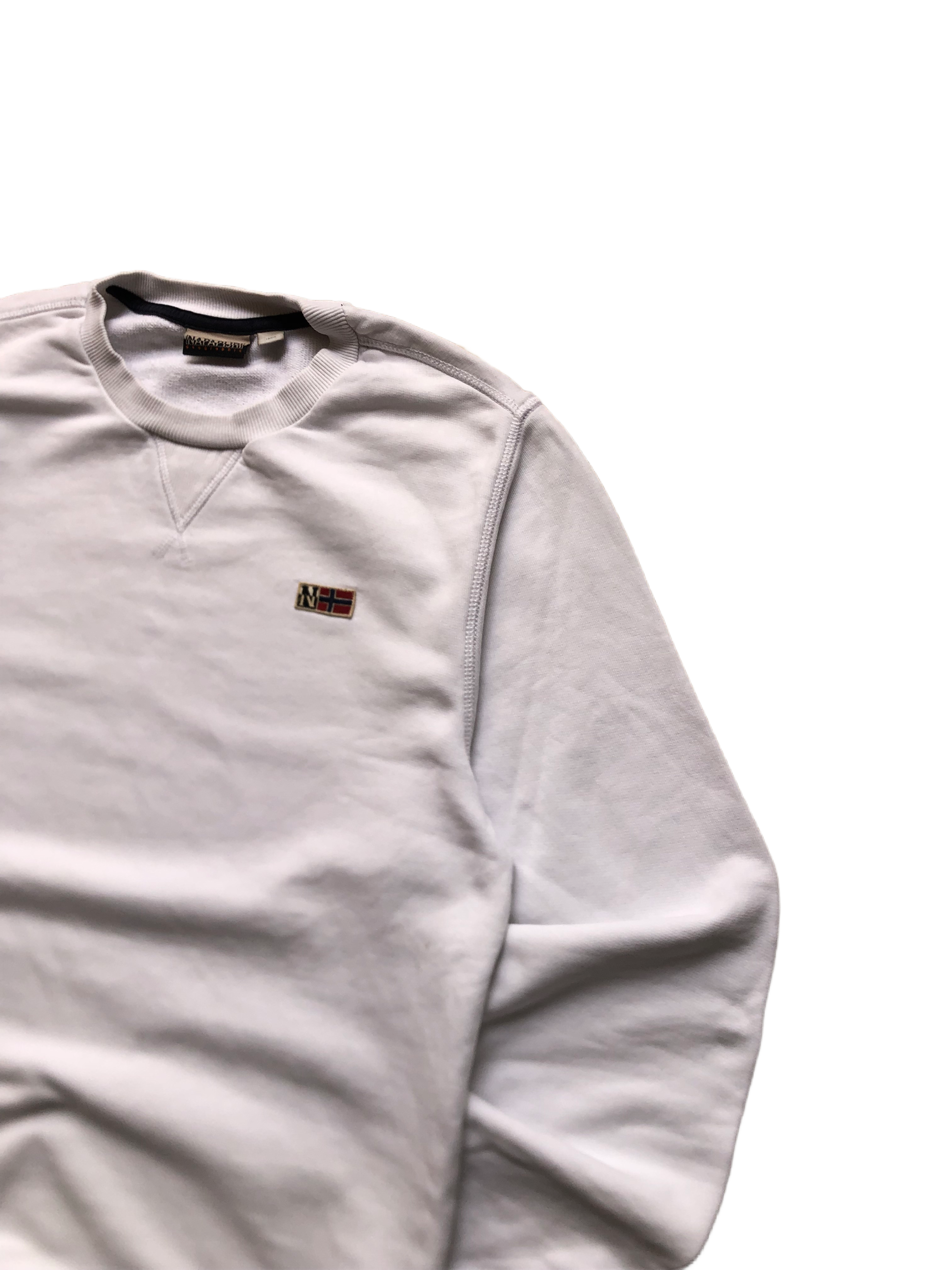 Napapijri – Sudadera Vintage Blanca – Talla S