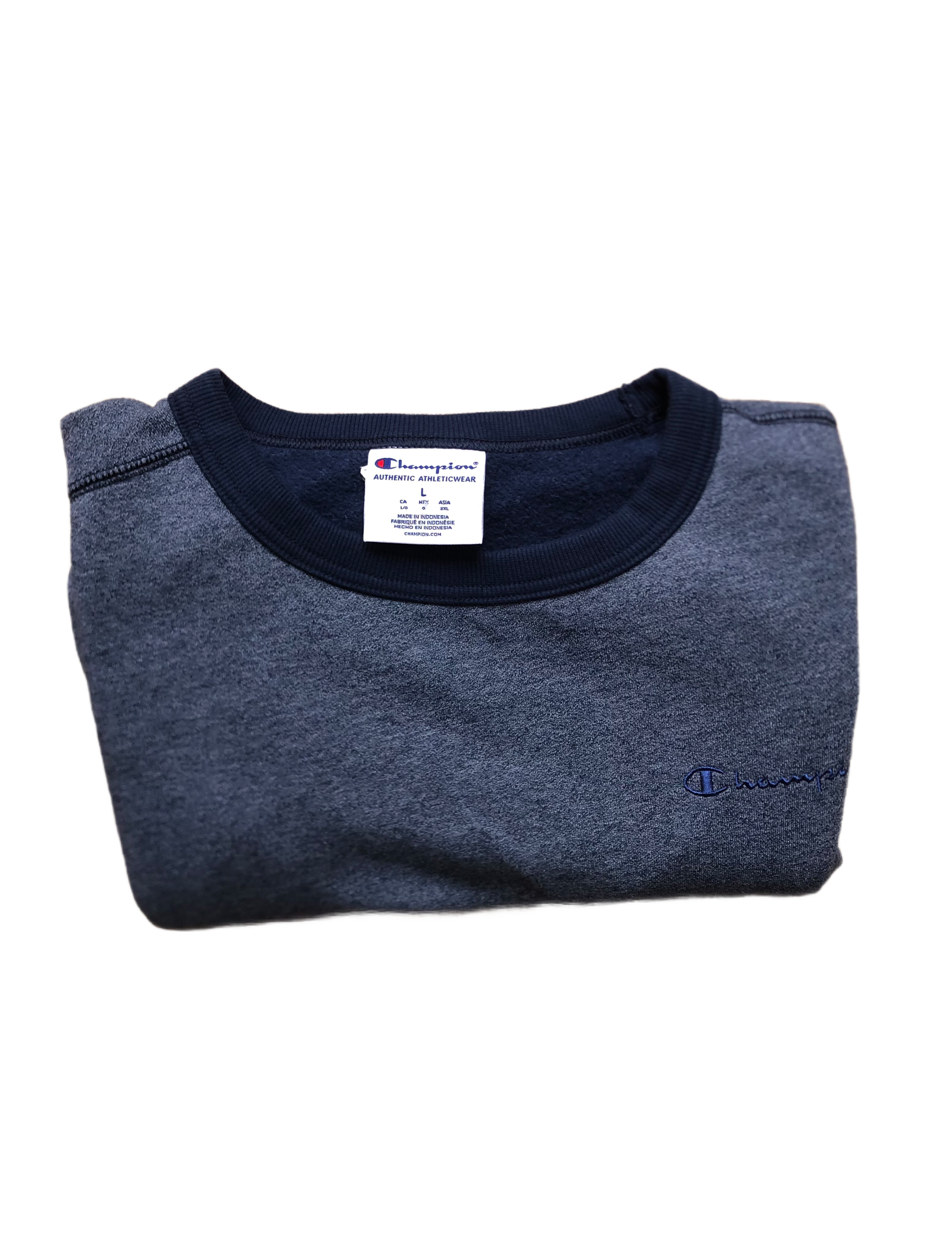 Champion – Sudadera Azul Vintage – Talla L