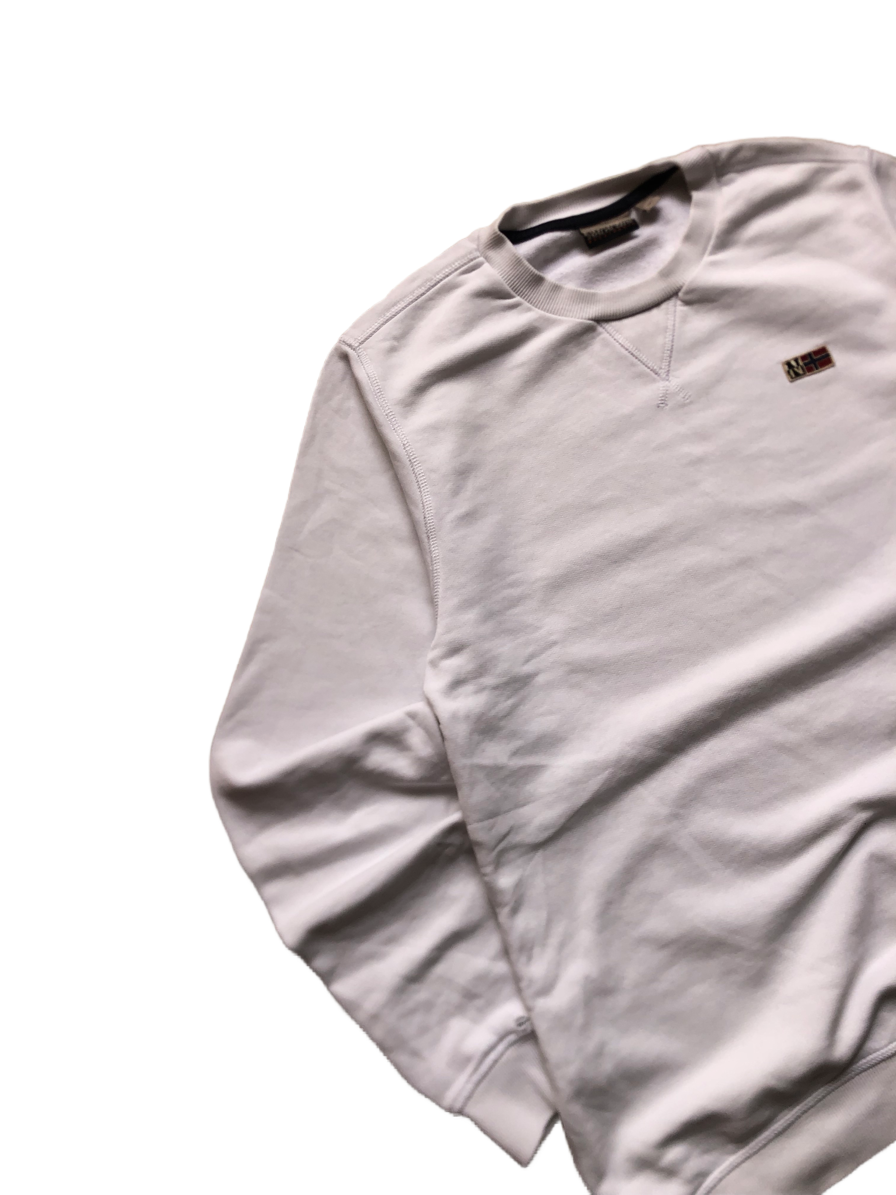 Napapijri – Sudadera Vintage Blanca – Talla S