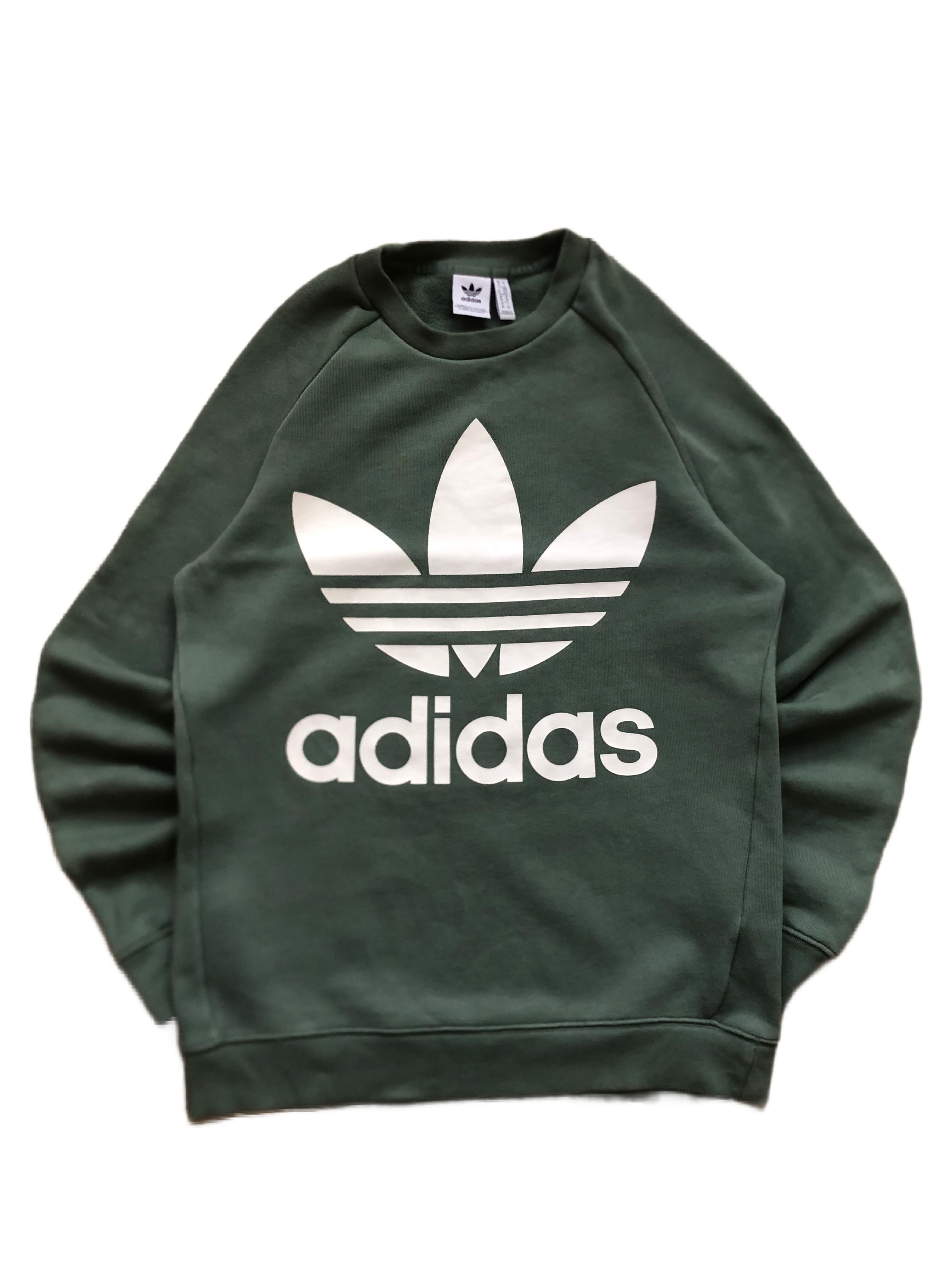 Adidas – Sudadera Verde Vintage – Talla M