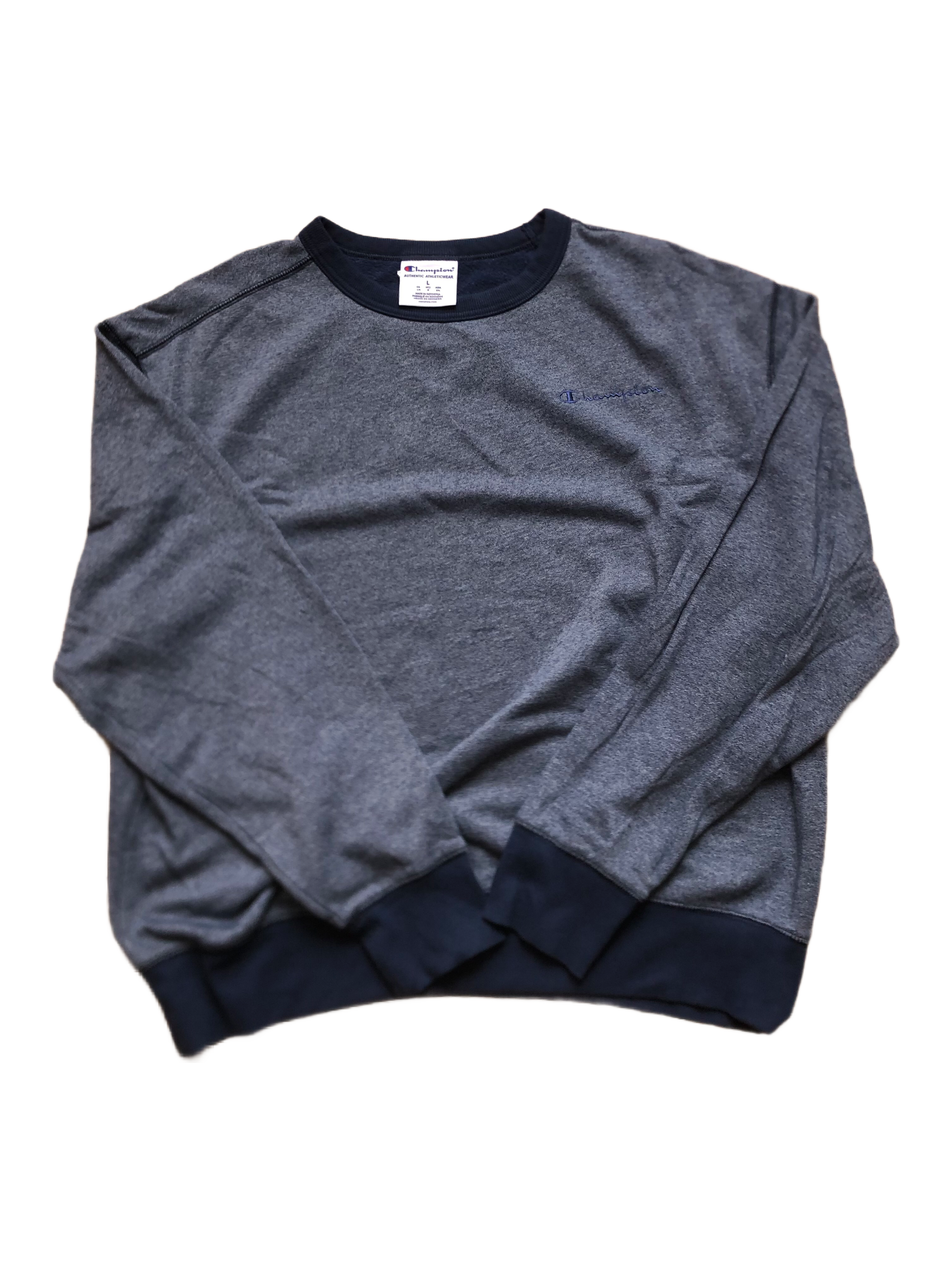 Champion – Sudadera Azul Vintage – Talla L