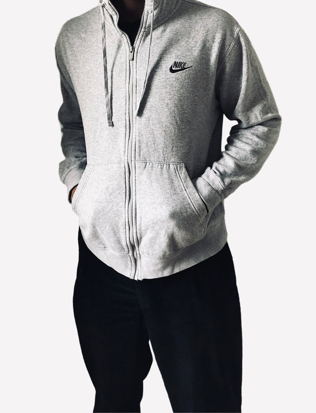 Nike – Sudadera Zip-Up Vintage – Talla M