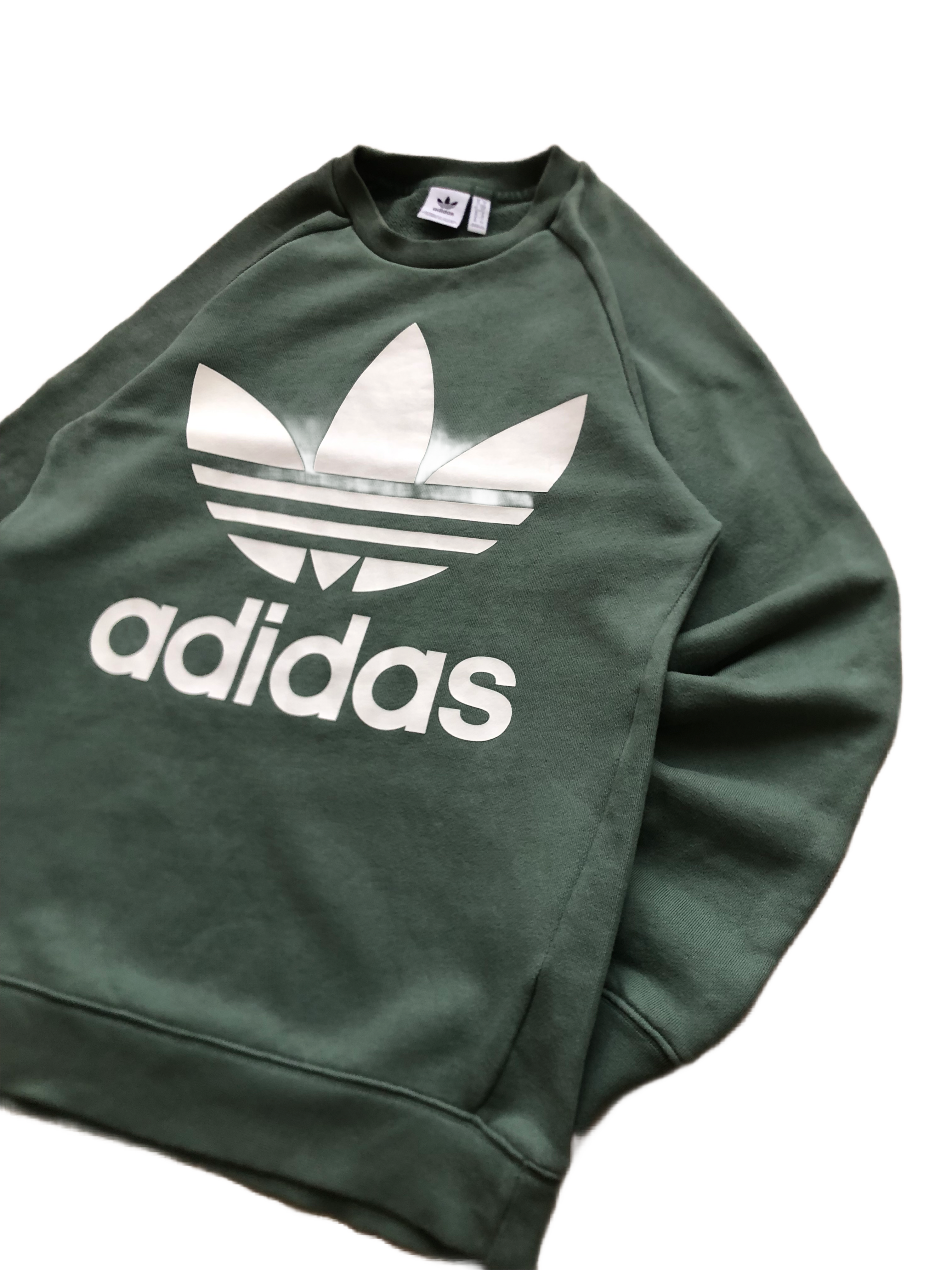 Adidas – Sudadera Verde Vintage – Talla M