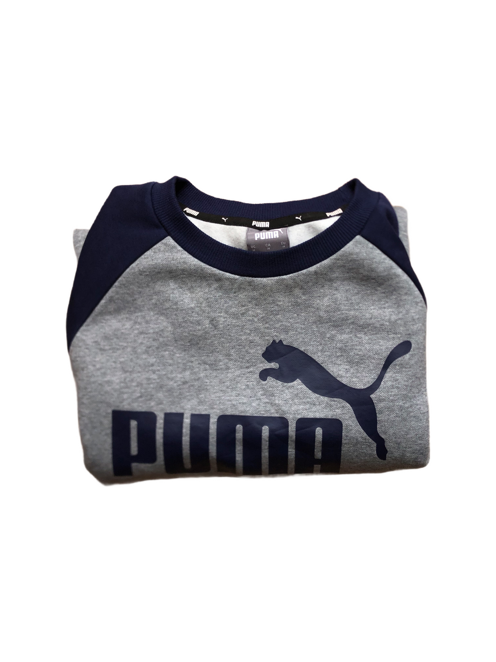 Puma – Sudadera Gris Vintage – Talla M
