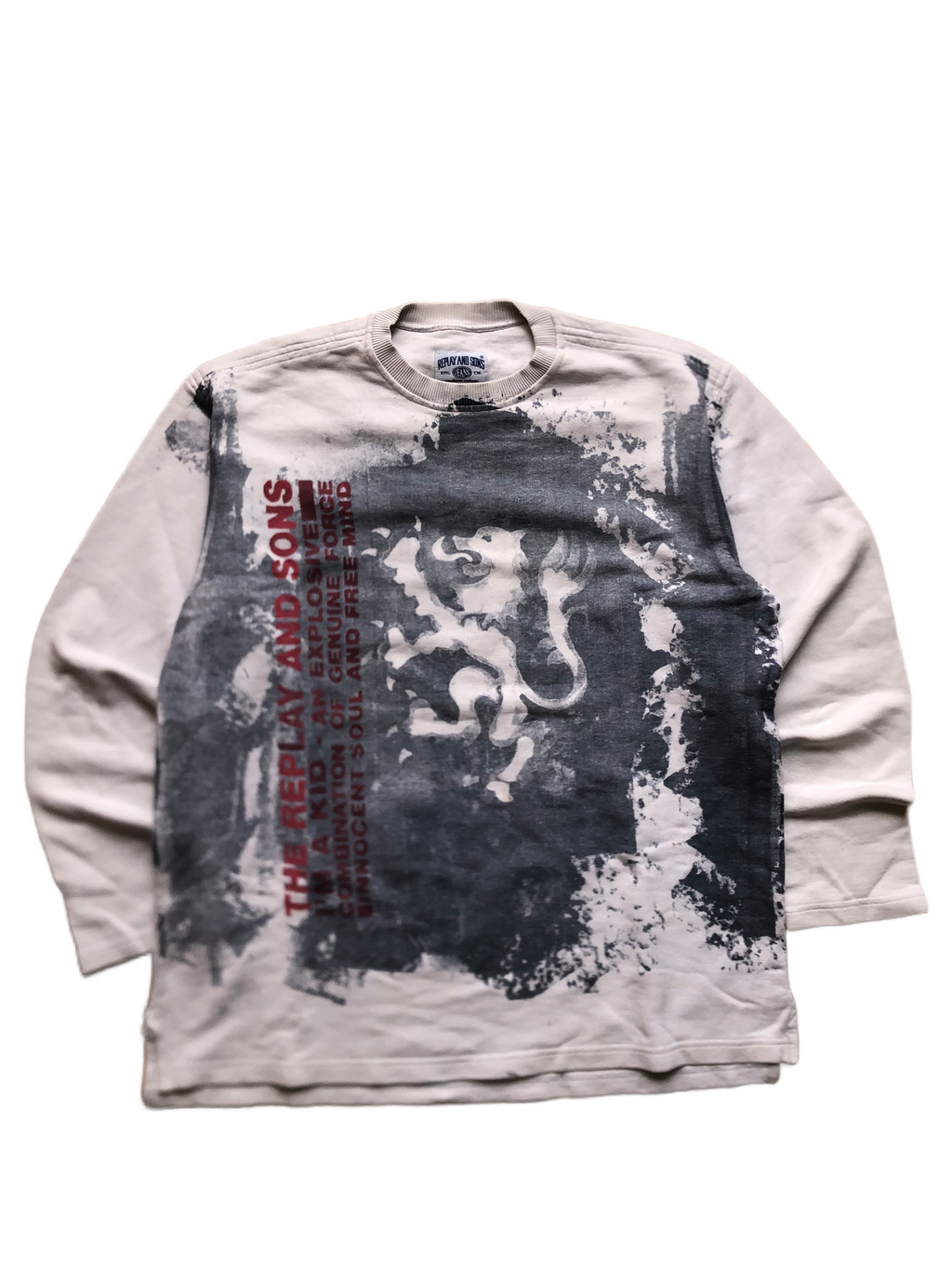 Replay & Sons – Sudadera Vintage – Talla XL