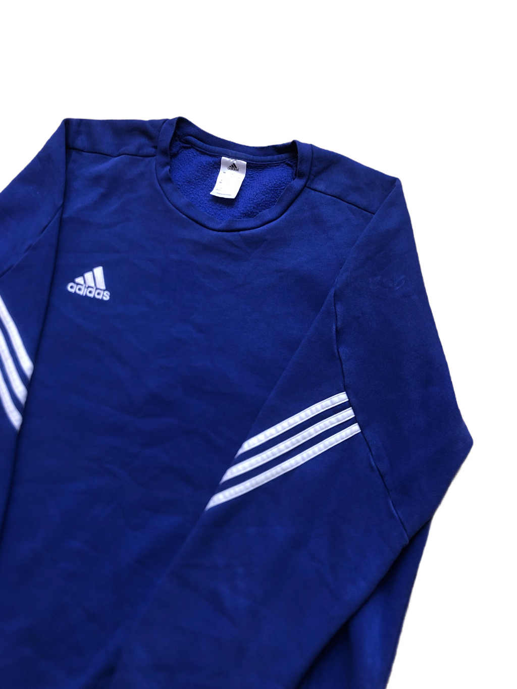 Adidas – Sudadera Azul Vintage – Talla 2XL