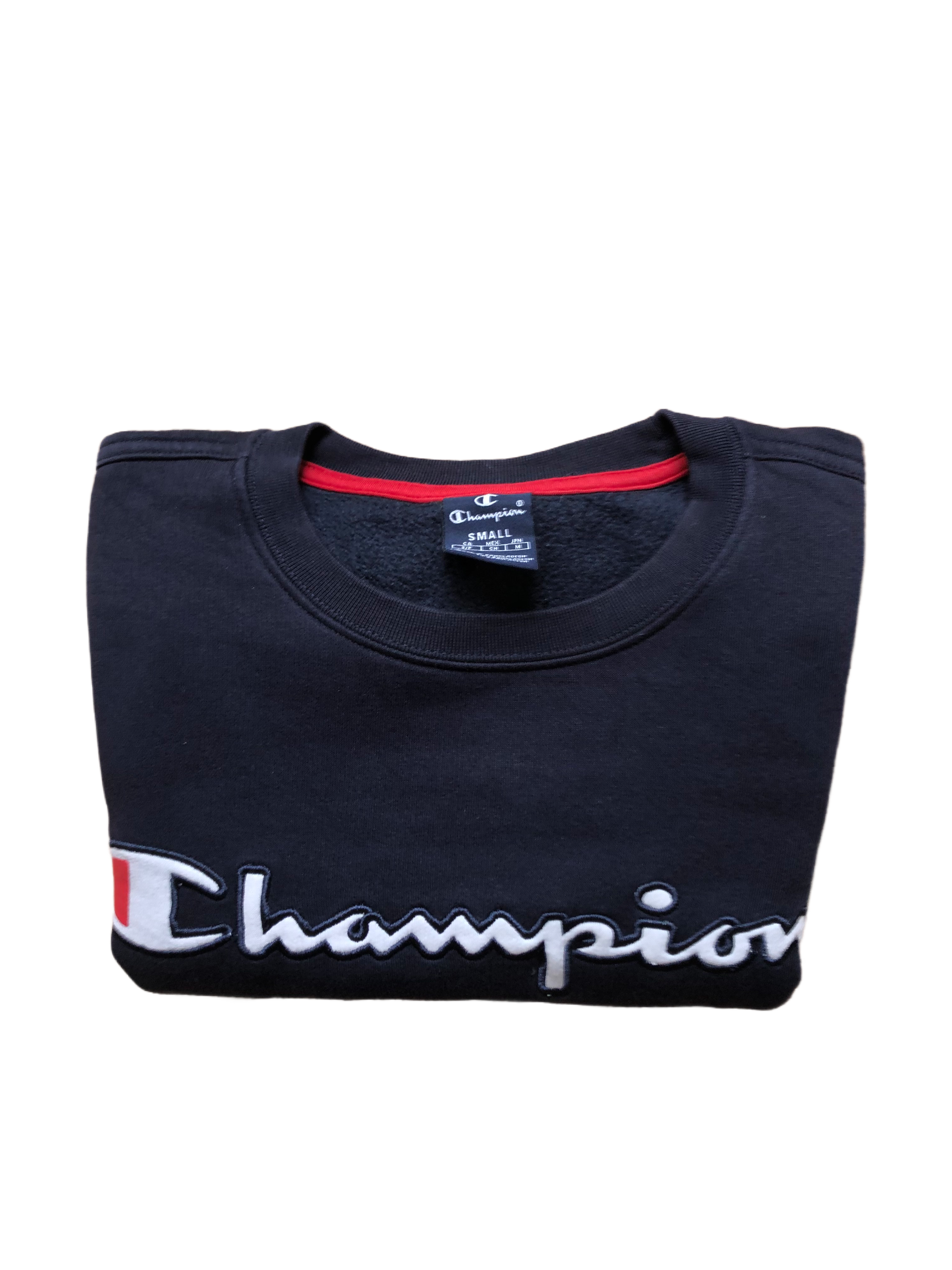 Champion – Sudadera Azul Vintage – Talla S