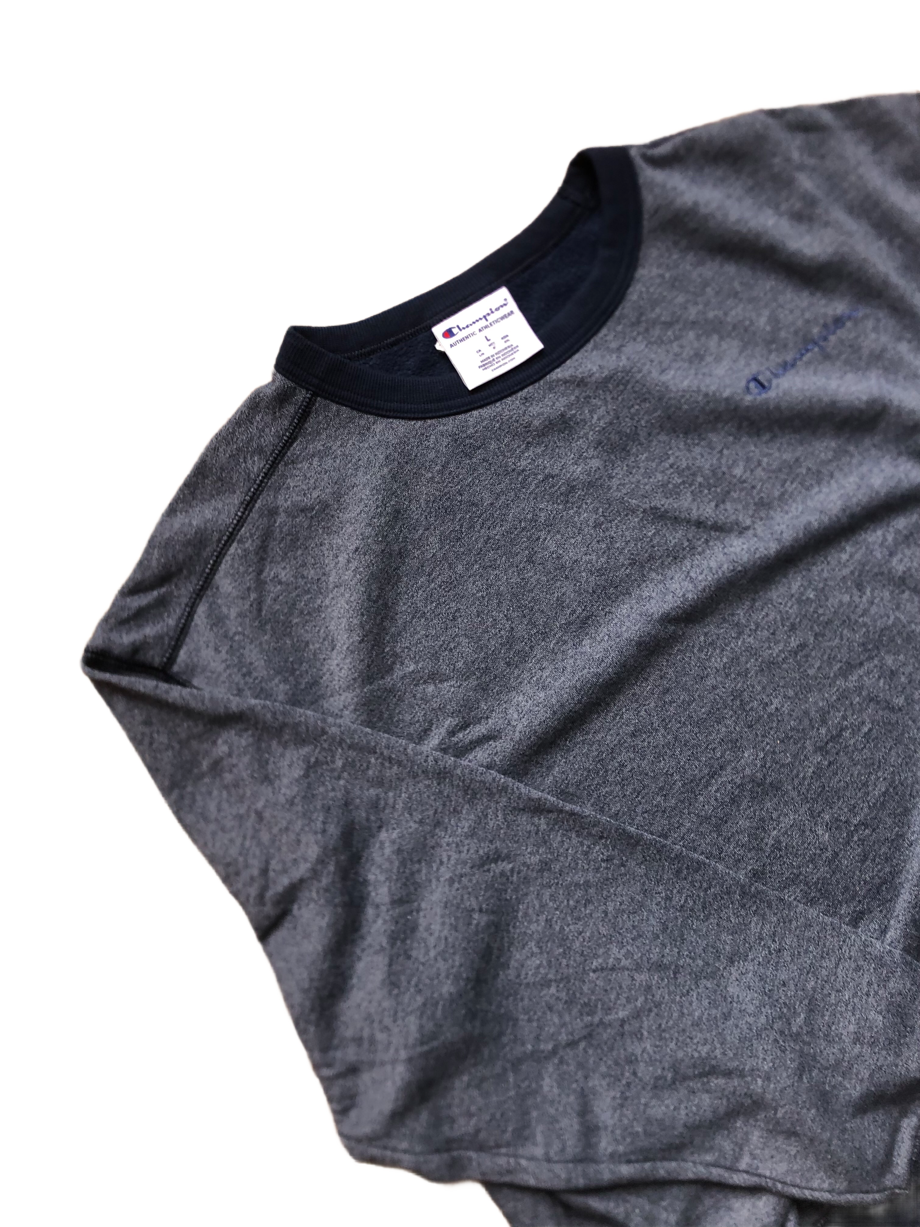 Champion – Sudadera Azul Vintage – Talla L