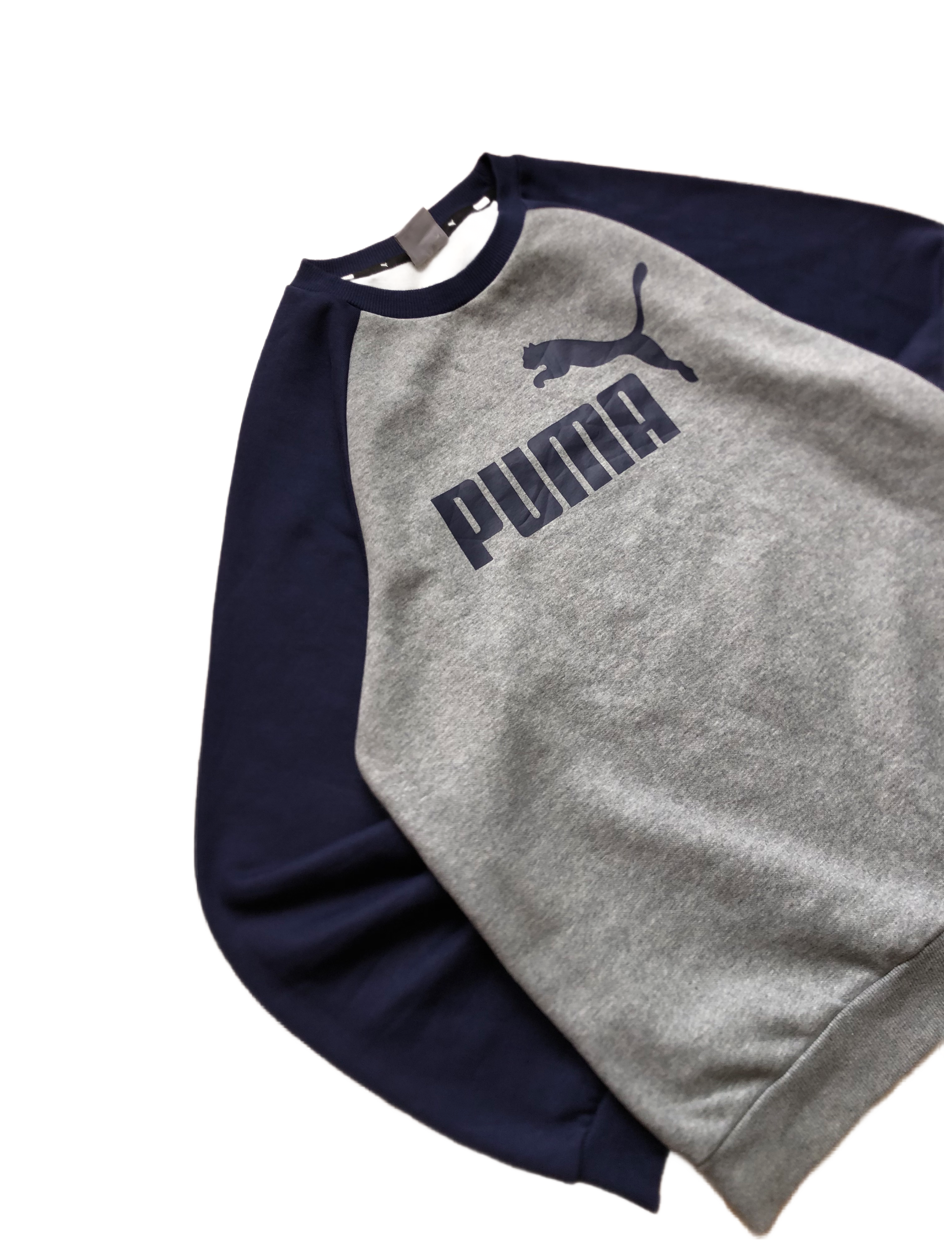 Puma – Sudadera Gris Vintage – Talla M