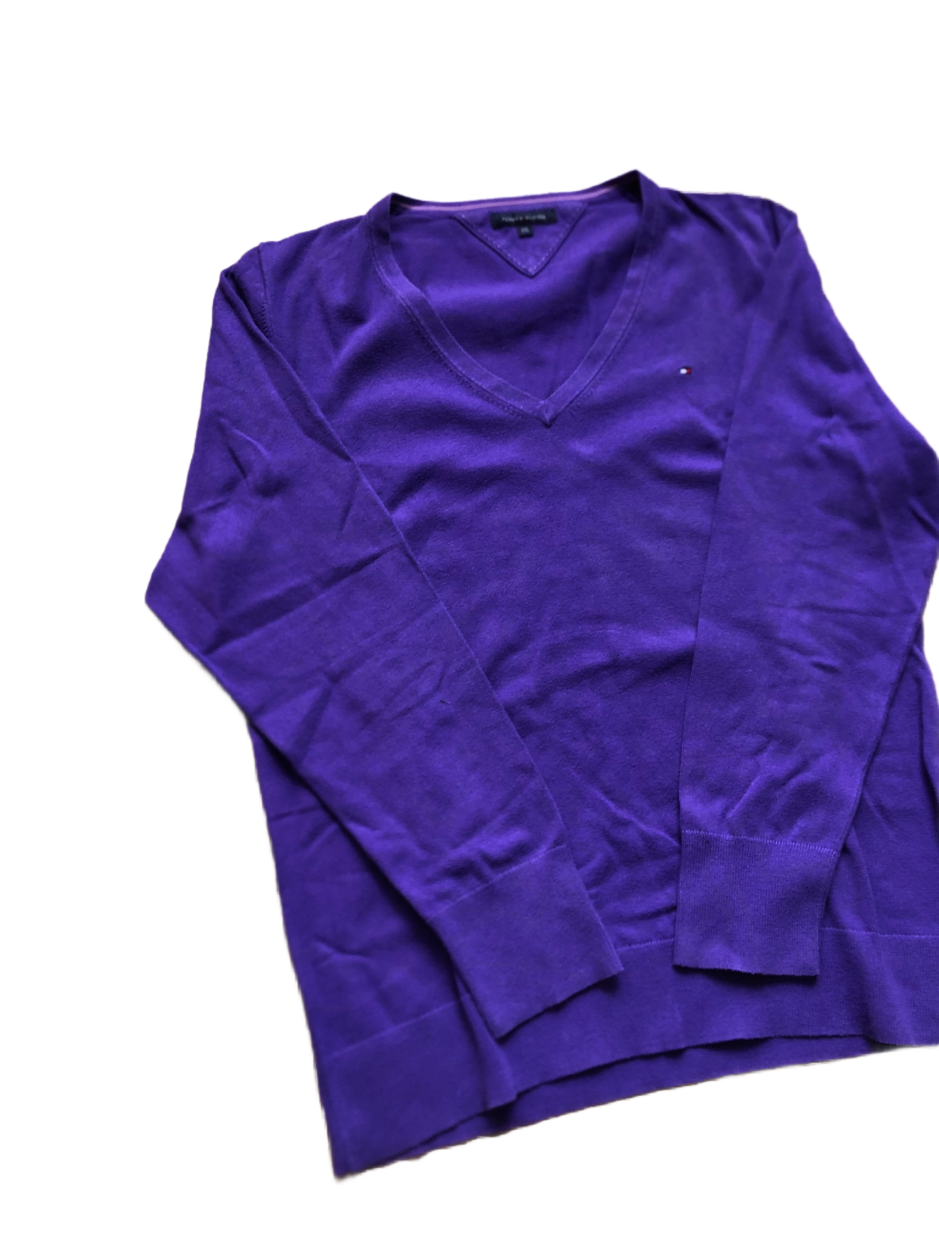 Tommy Hilfiger – Suéter Morado Vintage – Talla XXL